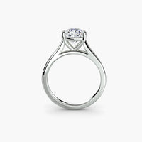 Classic Cushion Cathedral Engagement Ring