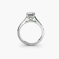 Classic Emerald Cathedral Engagement Ring