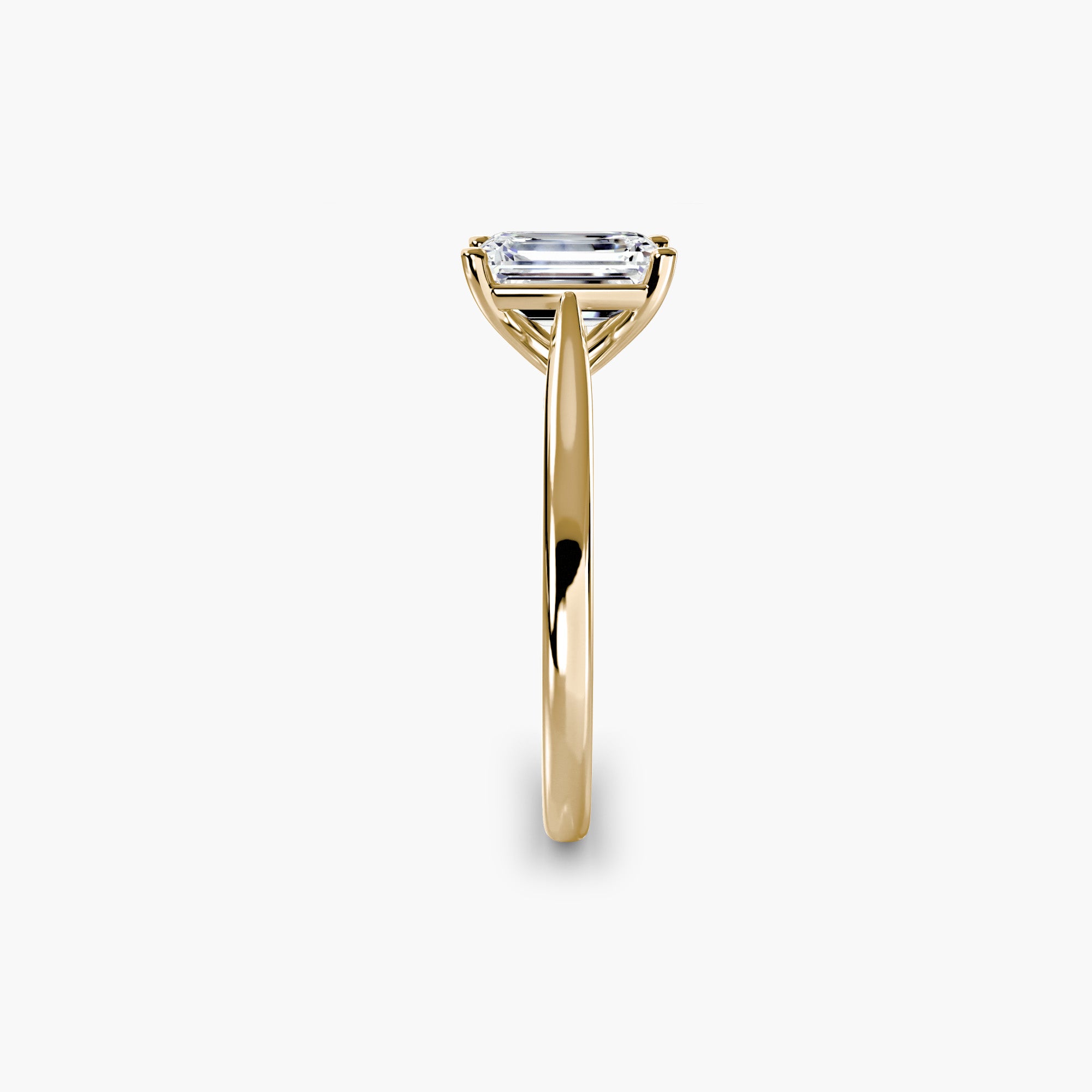 Classic Emerald Cathedral Engagement Ring