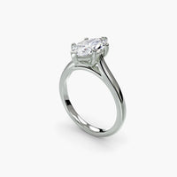 Classic Emerald Cathedral Engagement Ring