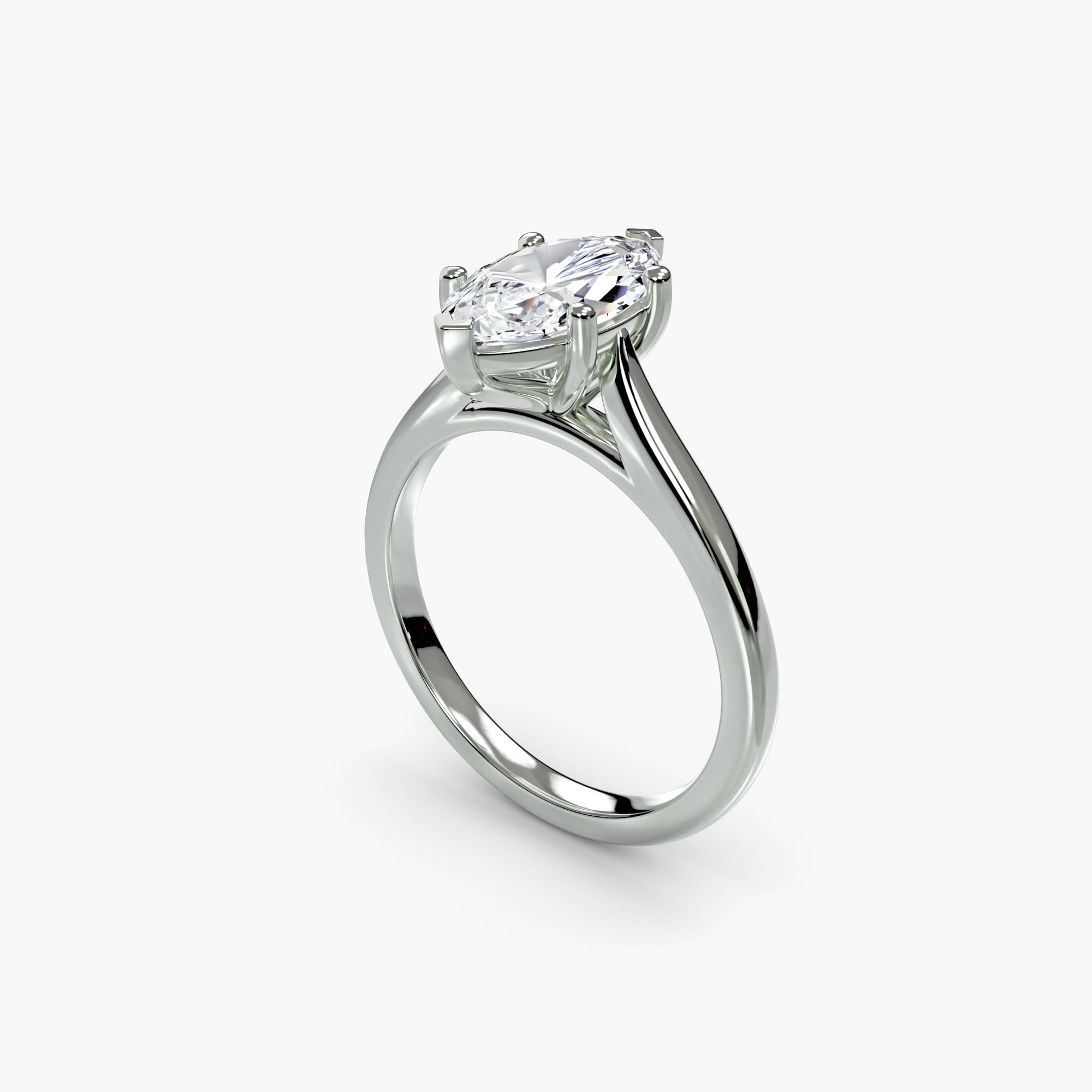 Classic Emerald Cathedral Engagement Ring
