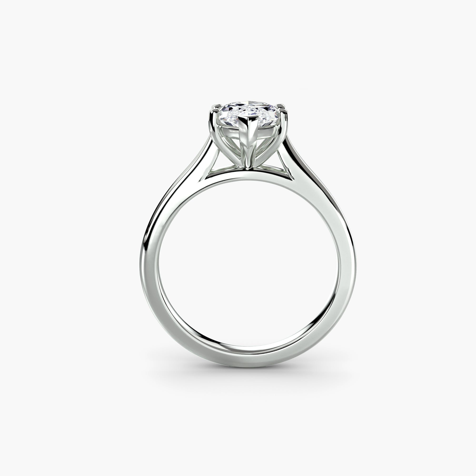 Classic Emerald Cathedral Engagement Ring