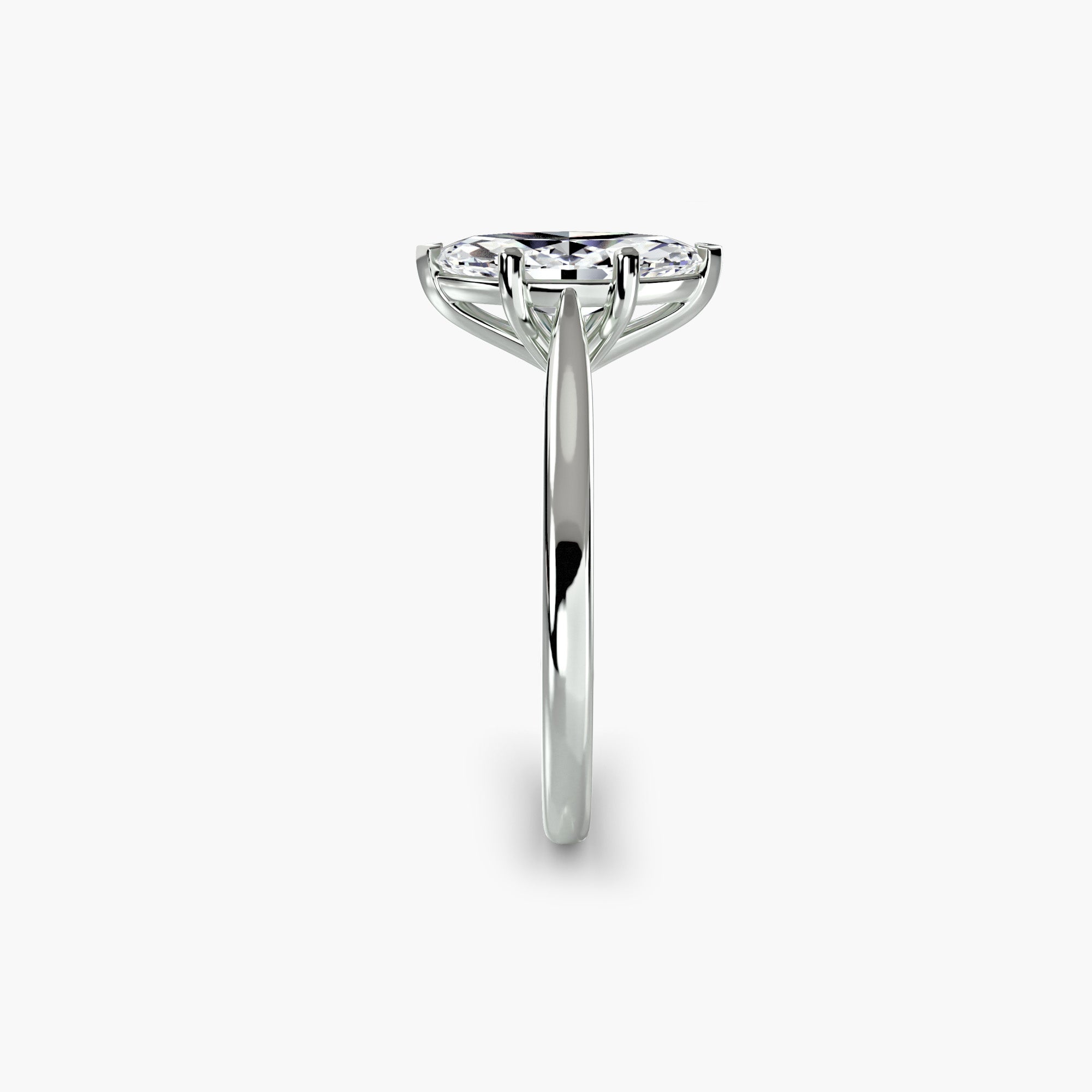 Classic Emerald Cathedral Engagement Ring