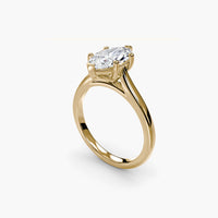 Classic Emerald Cathedral Engagement Ring