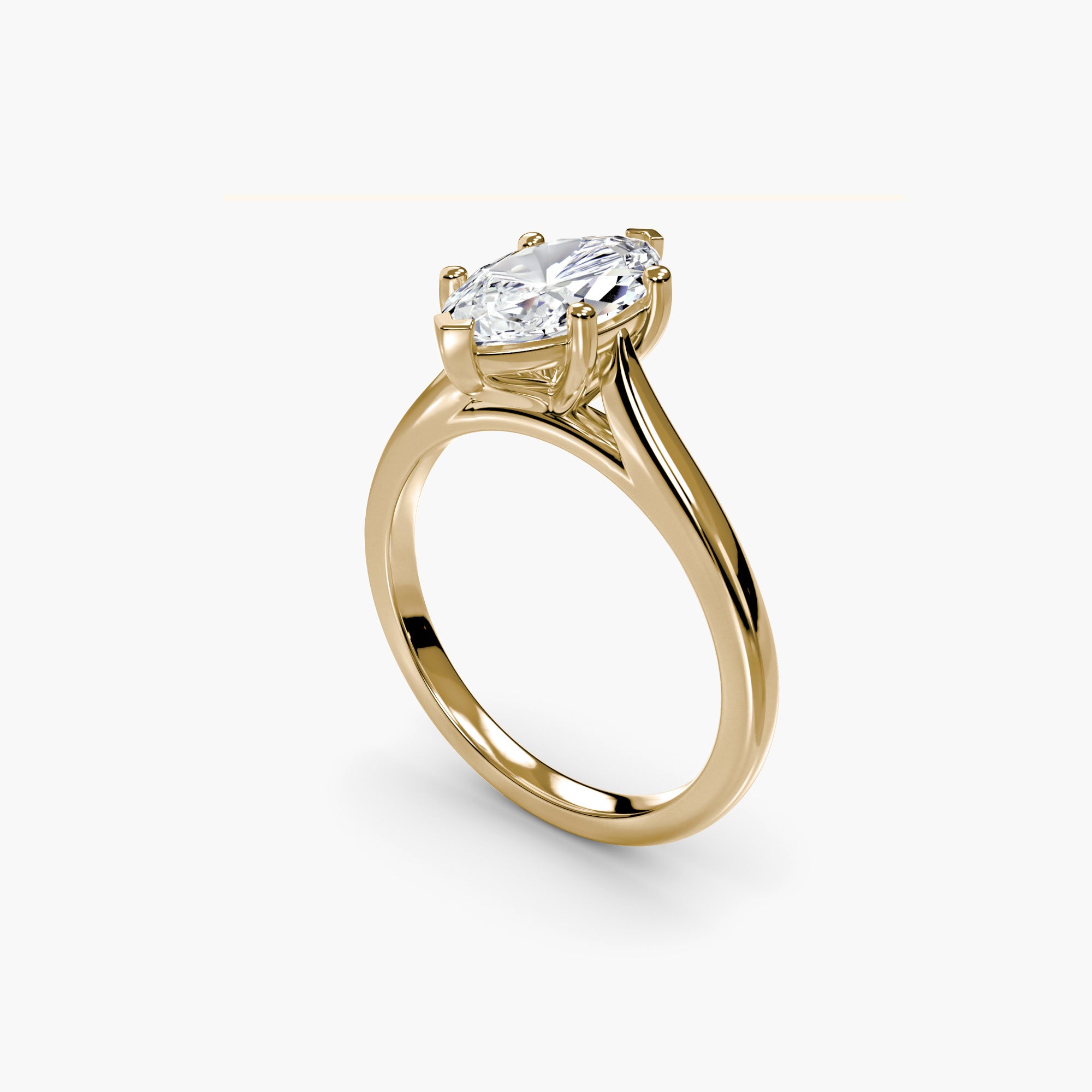 Classic Emerald Cathedral Engagement Ring
