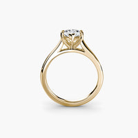 Classic Emerald Cathedral Engagement Ring