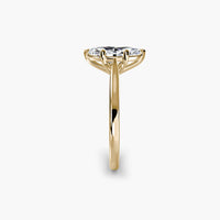 Classic Emerald Cathedral Engagement Ring