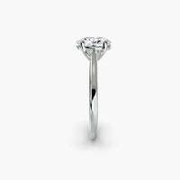 Classic Oval Cathedral Engagement Ring