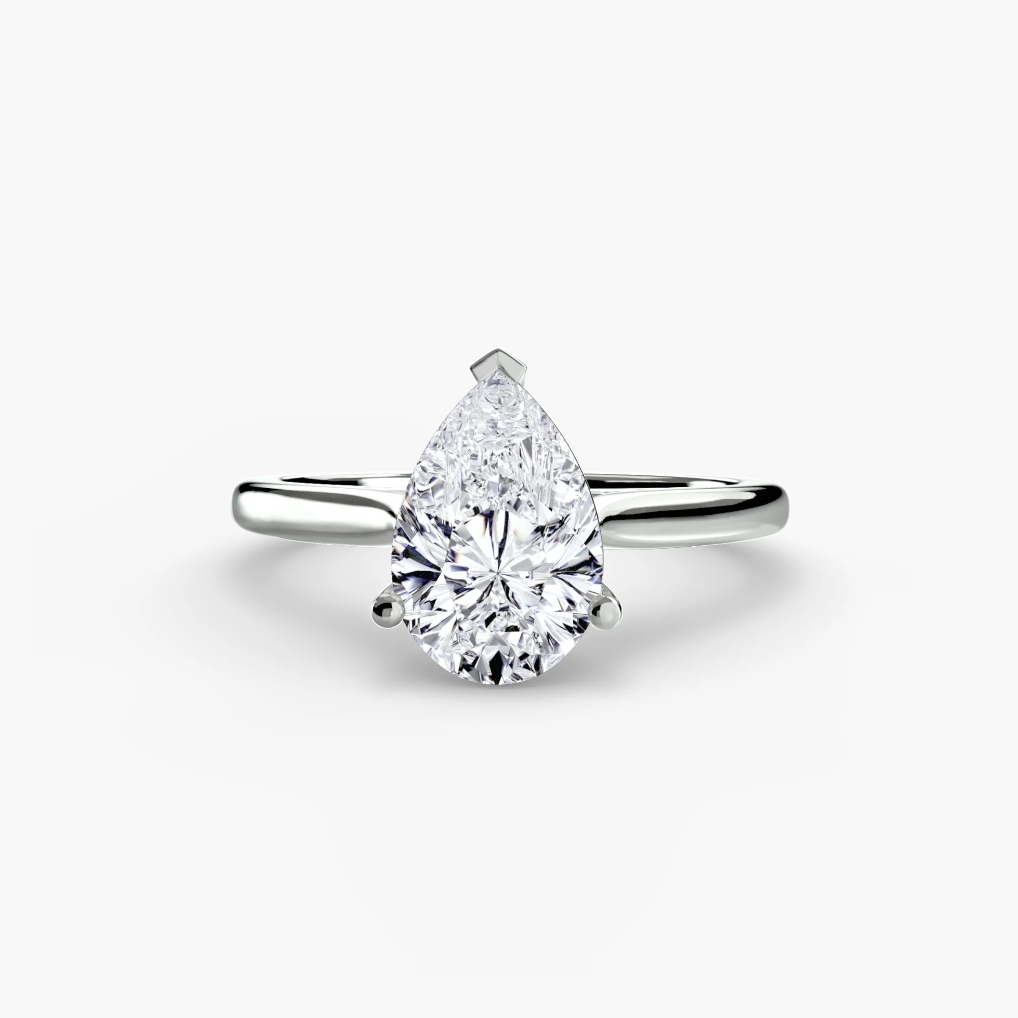 Classic Pear Cathedral Engagement Ring