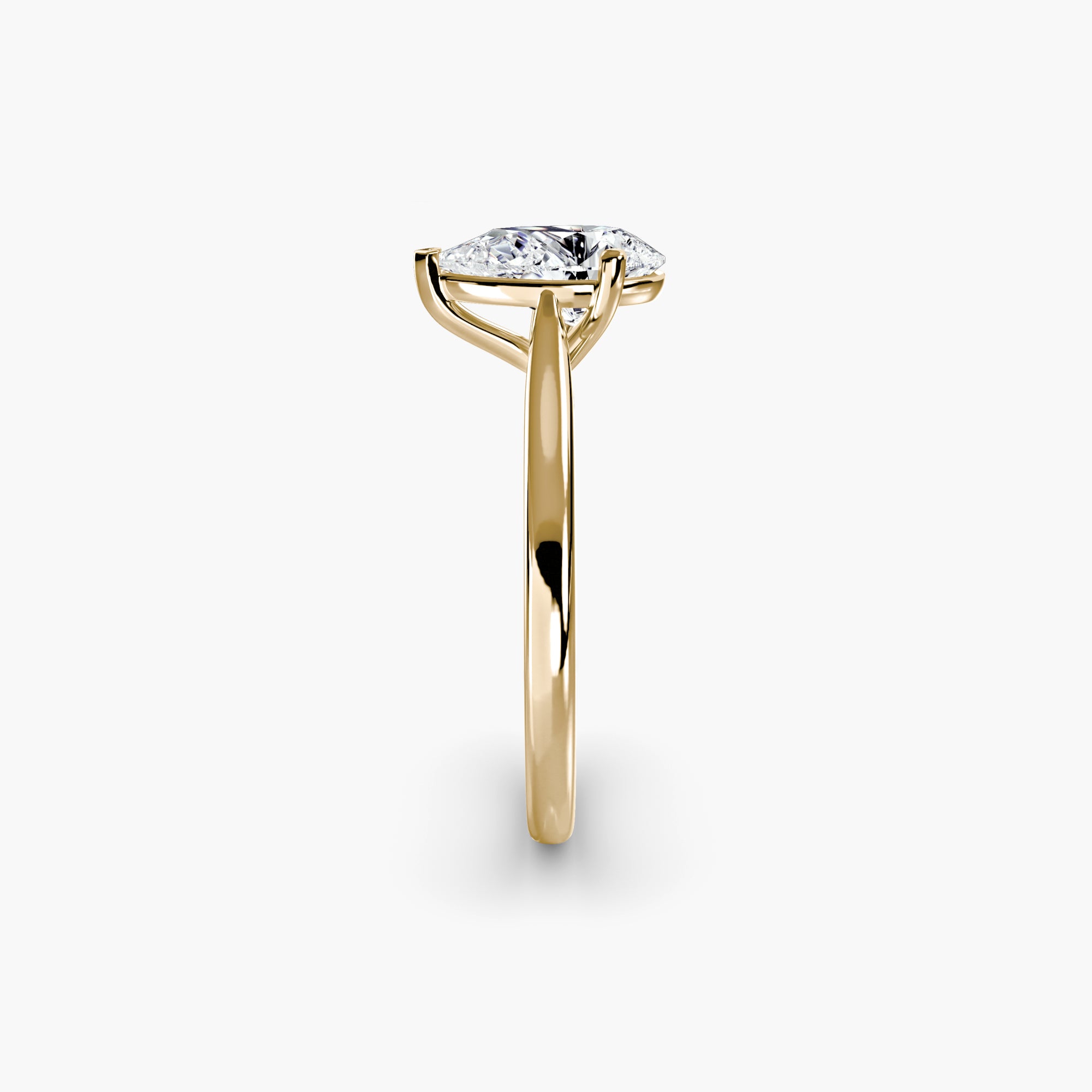 Classic Pear Cathedral Engagement Ring