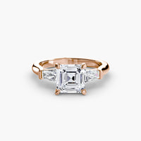 Three Stone Tapered Baguette Ring