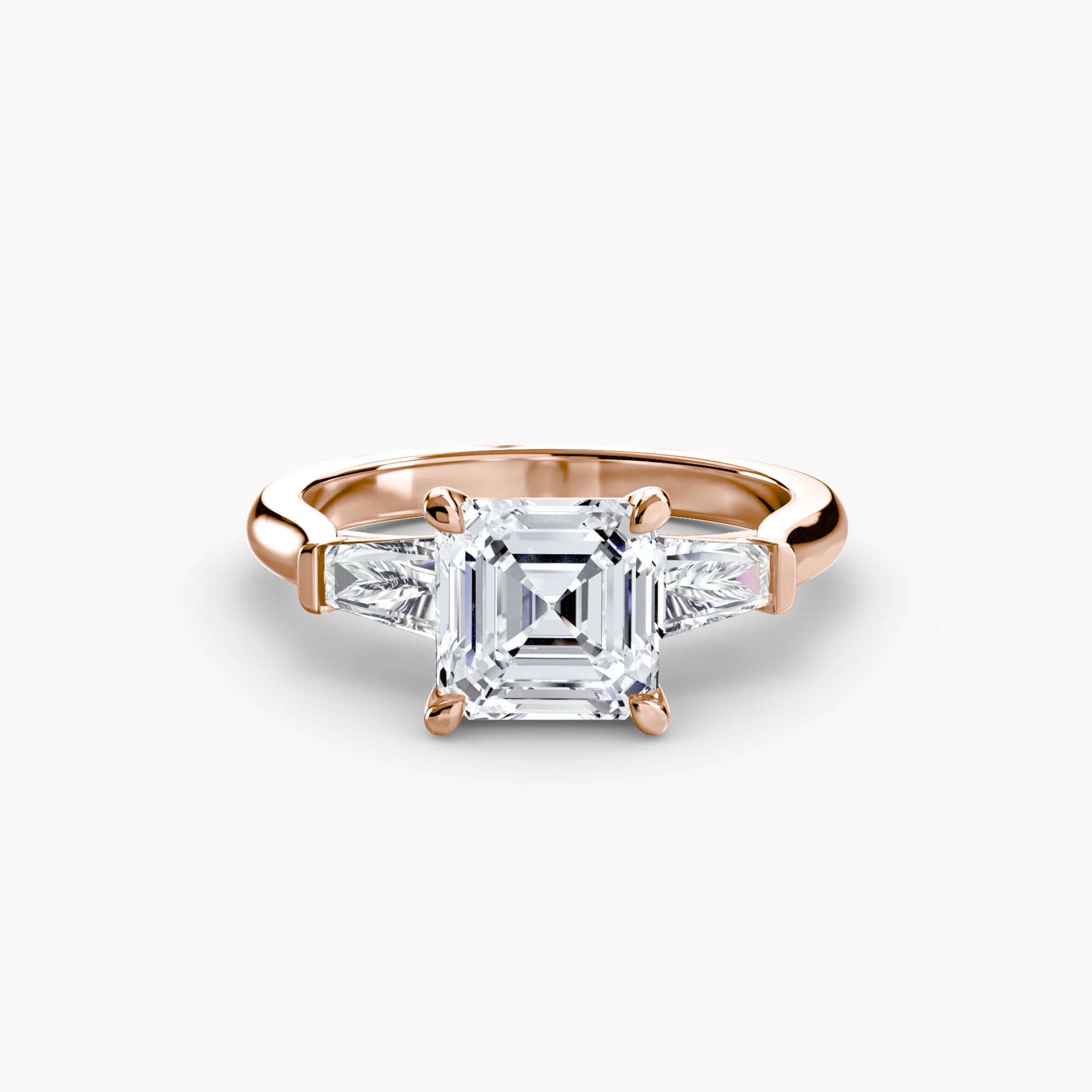 Three Stone Tapered Baguette Ring