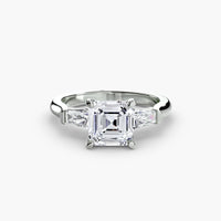 Three Stone Tapered Baguette Ring