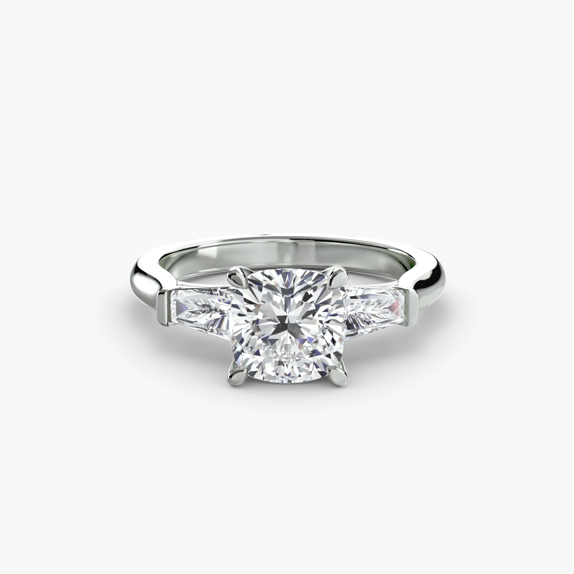 Three Stone Tapered Baguette Ring