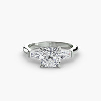 Three Stone Tapered Baguette Ring