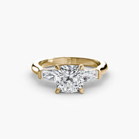Three Stone Tapered Baguette Ring