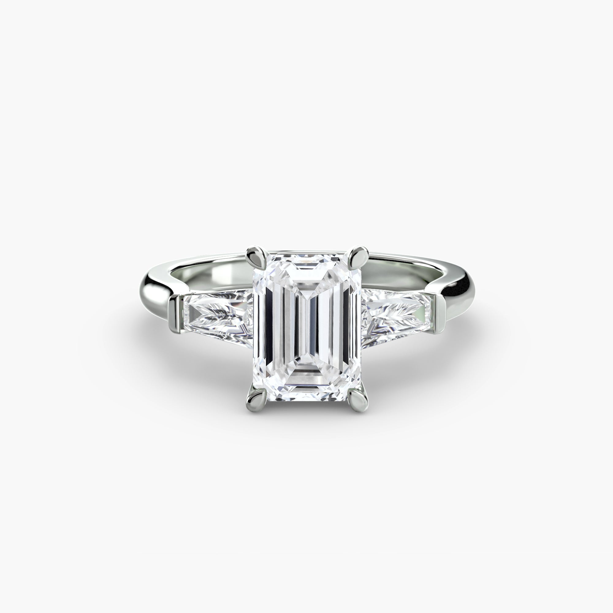 Three Stone Tapered Baguette Ring