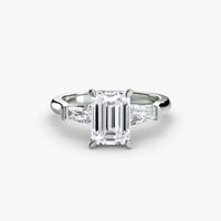Three Stone Tapered Baguette Ring