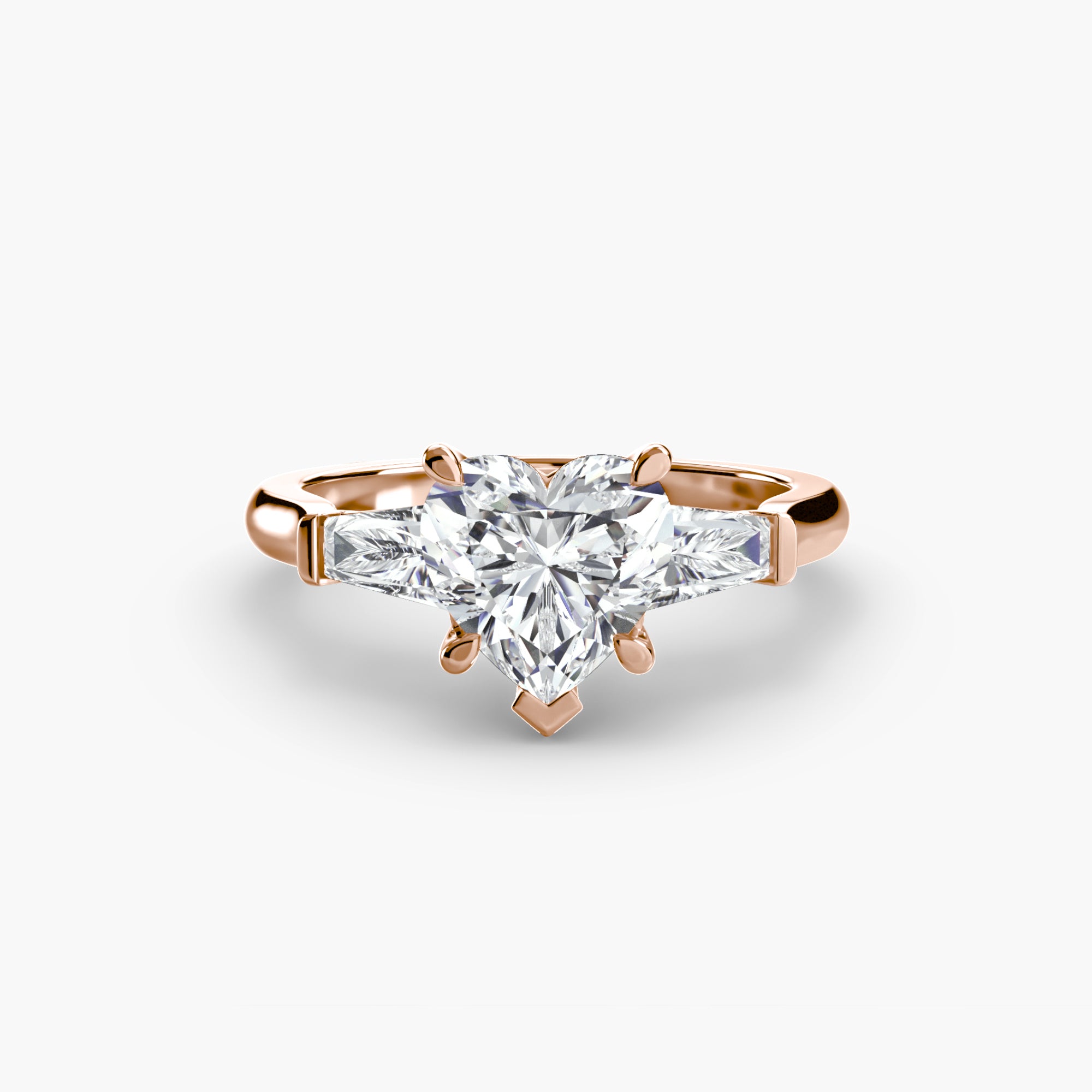 Three Stone Tapered Baguette Ring