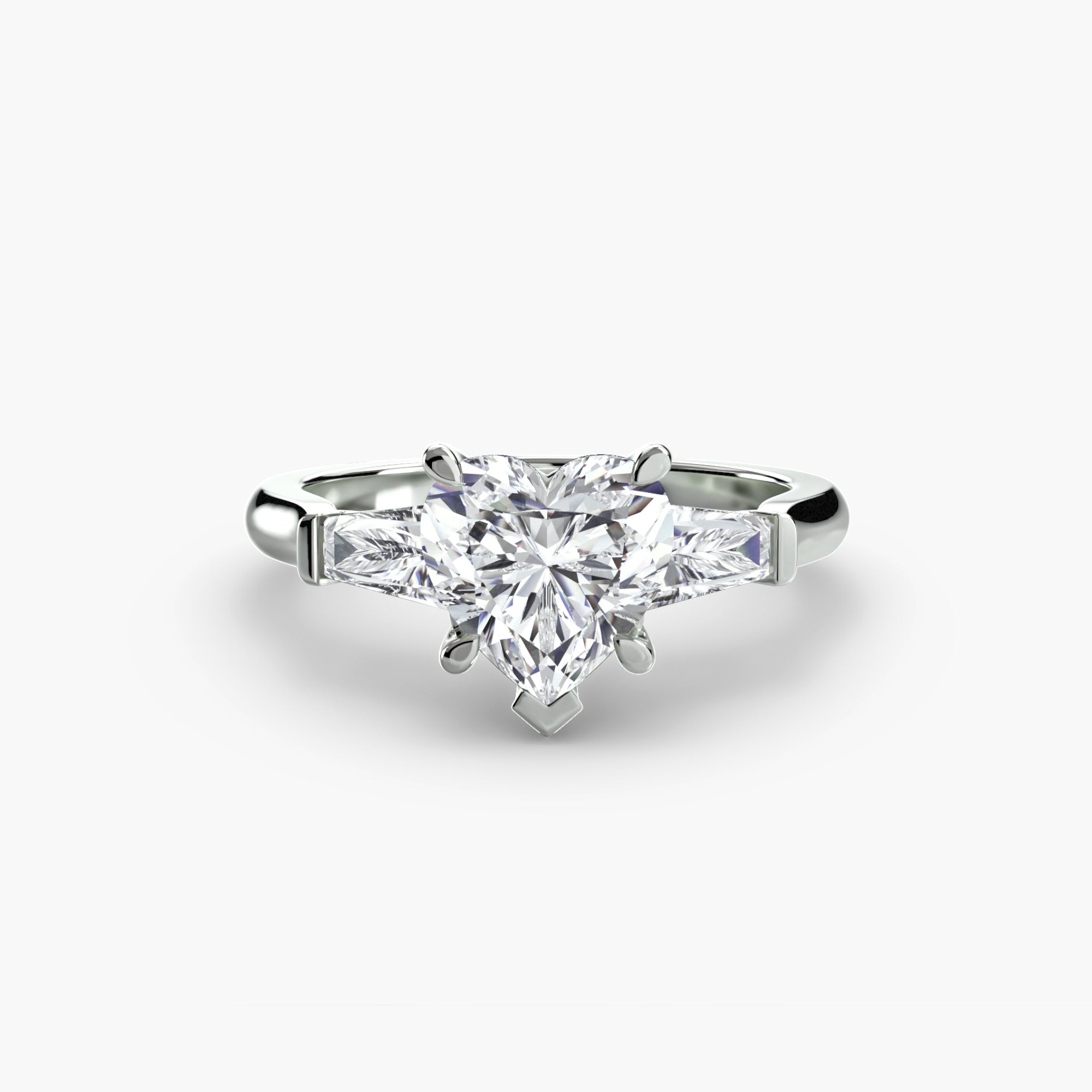 Three Stone Tapered Baguette Ring