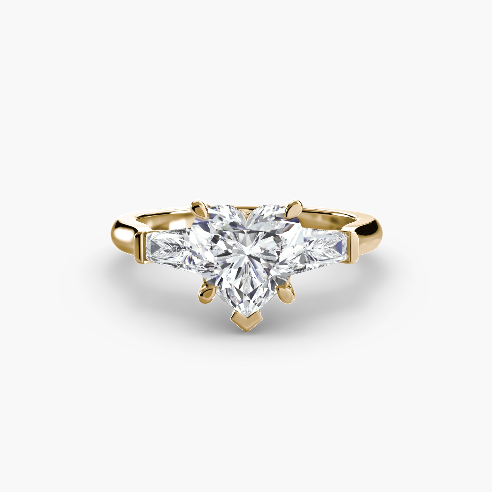 Three Stone Tapered Baguette Ring
