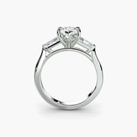Marquise Three Stone Tapered Baguette Ring