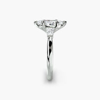 Marquise Three Stone Tapered Baguette Ring
