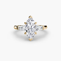 Three Stone Tapered Baguette Ring