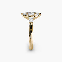 Marquise Three Stone Tapered Baguette Ring