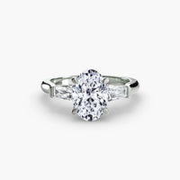 Three Stone Tapered Baguette Ring