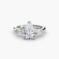 Three Stone Tapered Baguette Ring