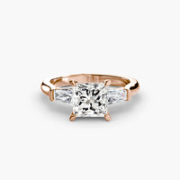 Three Stone Tapered Baguette Ring