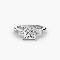 Three Stone Tapered Baguette Ring