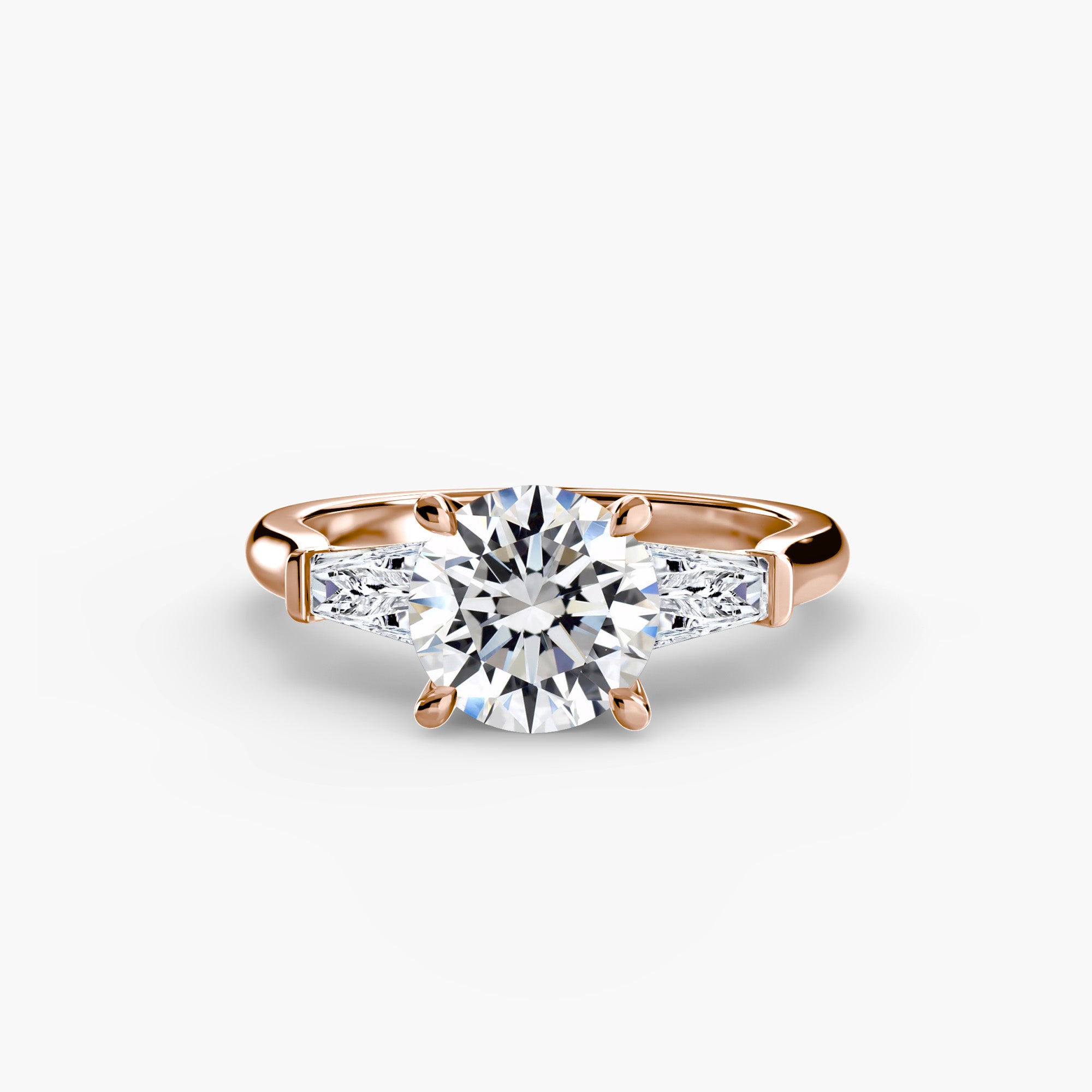 Three Stone Tapered Baguette Ring