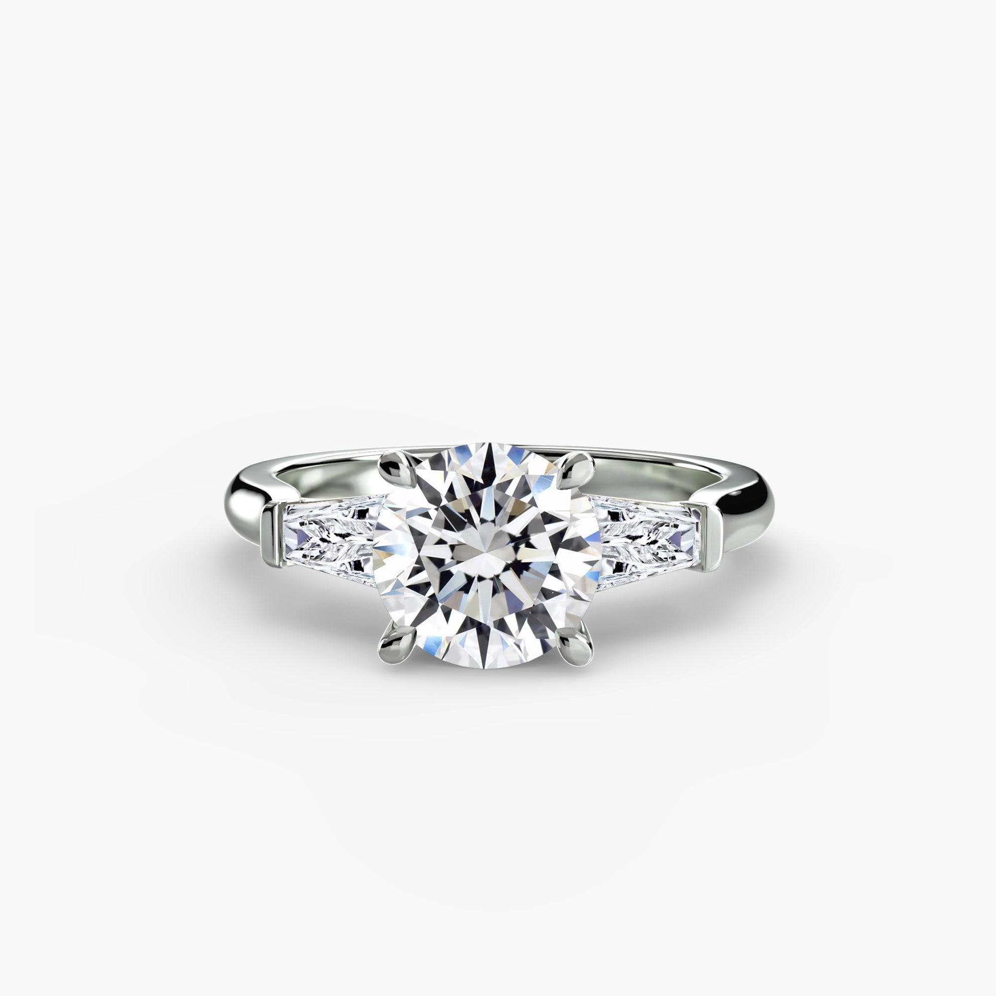 Three Stone Tapered Baguette Ring