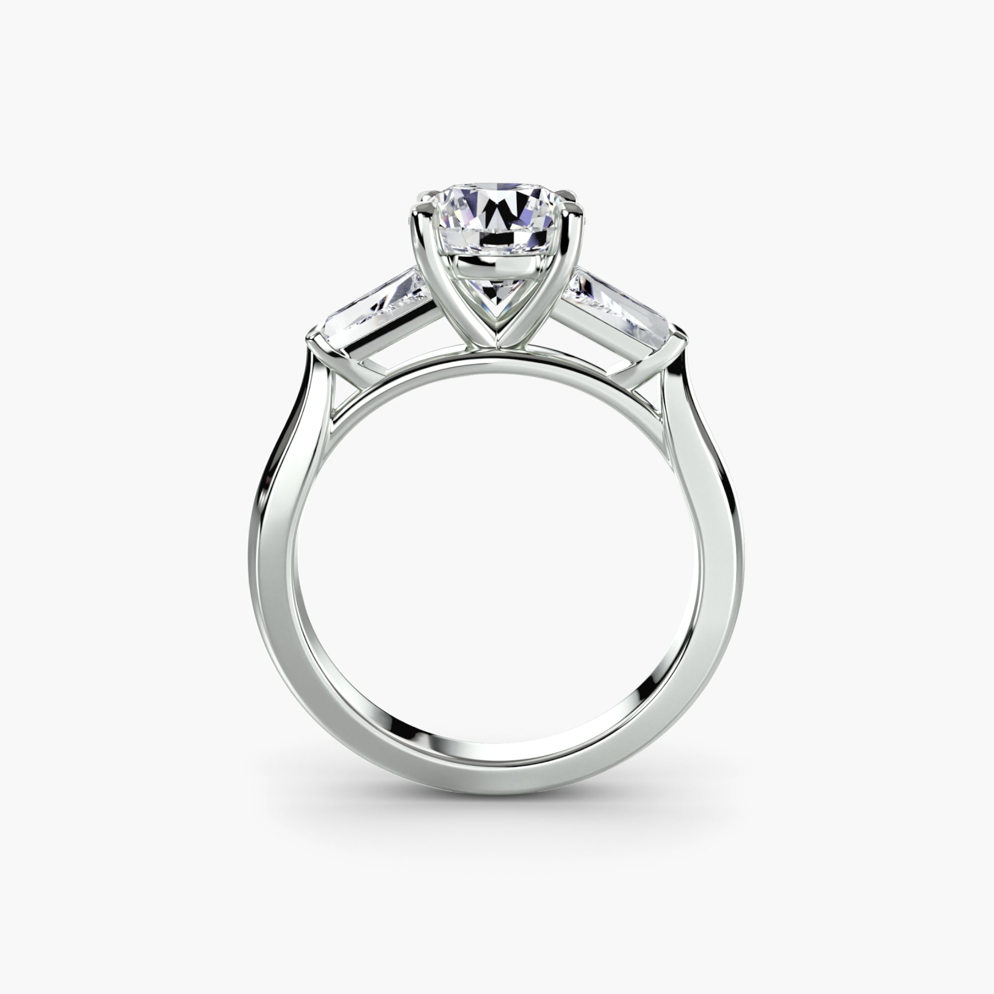 Three Stone Tapered Baguette Ring