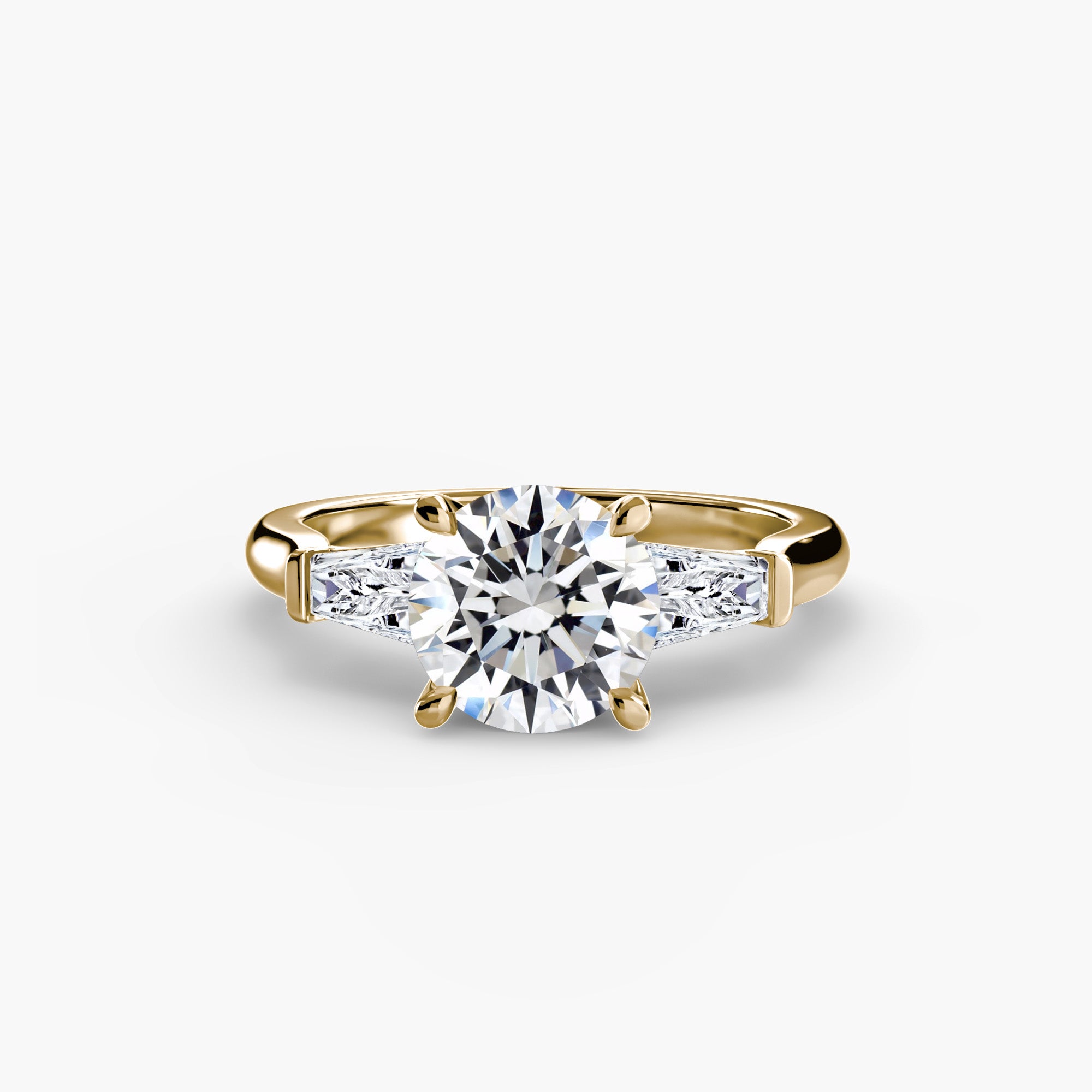 Three Stone Tapered Baguette Ring