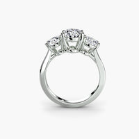 Trilogy Oval Solitaire Ring