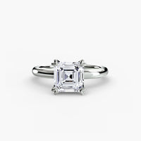 Heart Prong Solitaire Engagement Ring
