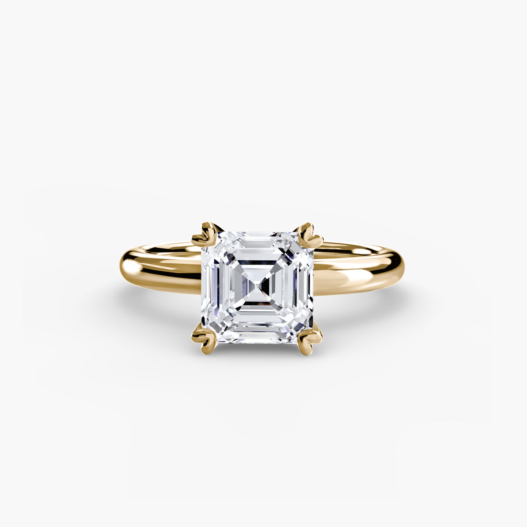 Heart Prong Solitaire Engagement Ring