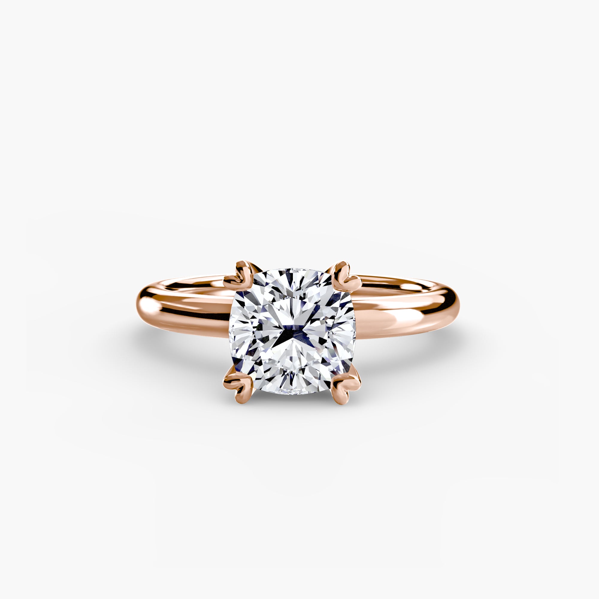 Heart Prong Solitaire Engagement Ring