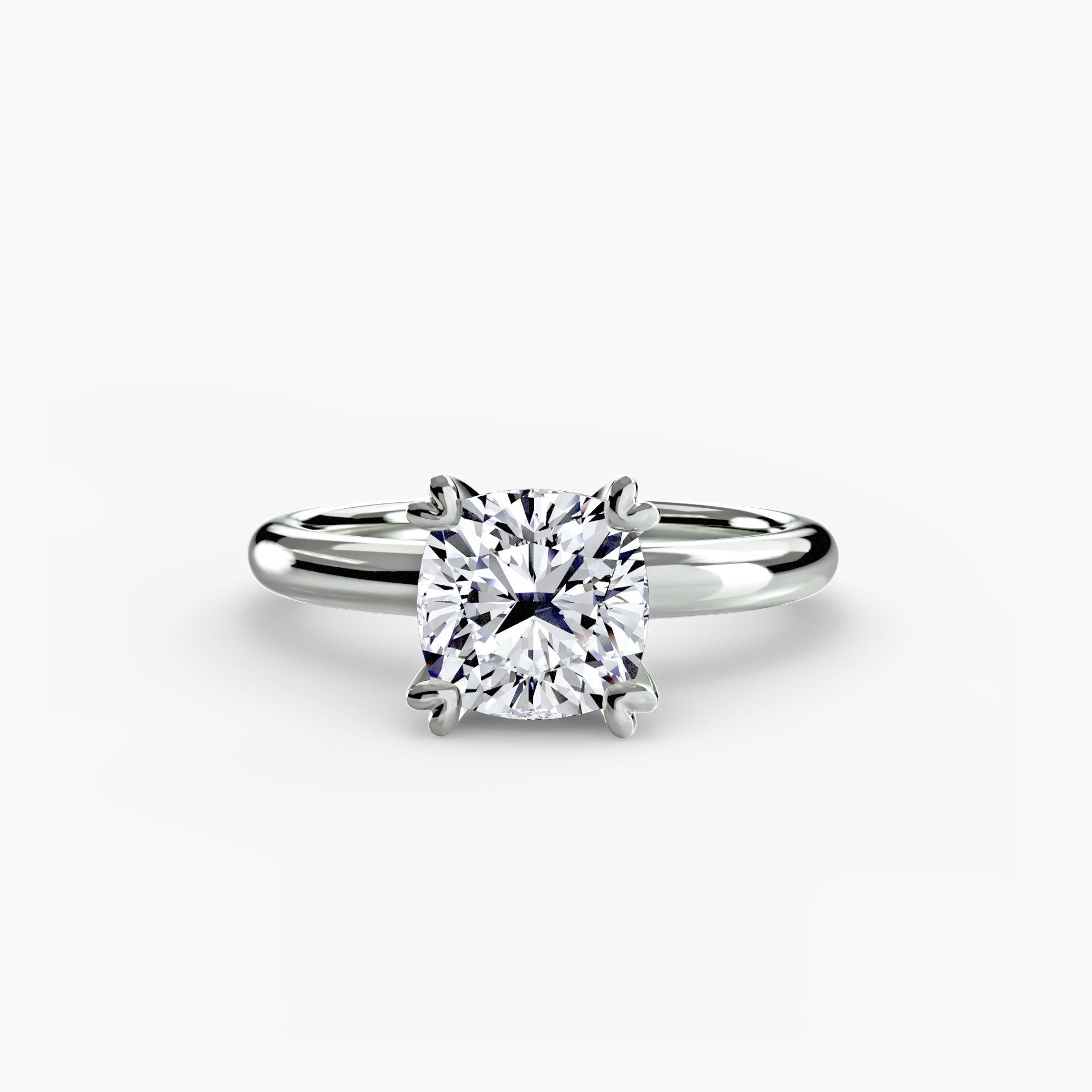 Heart Prong Solitaire Engagement Ring
