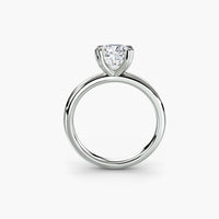 Heart Prong Cushion Solitaire Engagement Ring