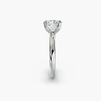 Heart Prong Cushion Solitaire Engagement Ring