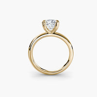Heart Prong Cushion Solitaire Engagement Ring