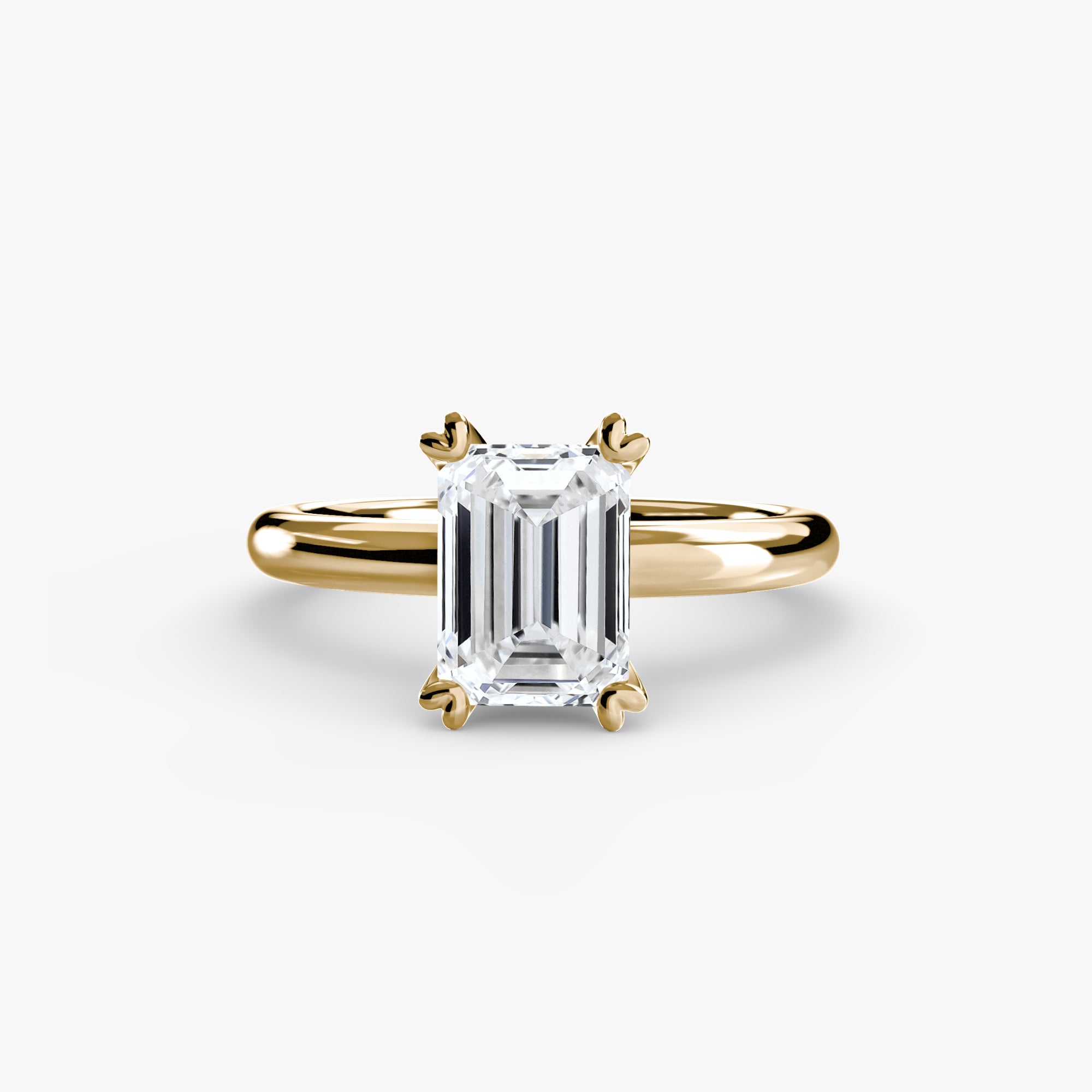 Heart Prong Solitaire Engagement Ring