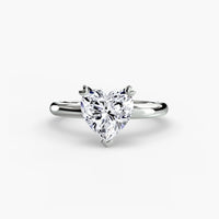 Heart Prong Solitaire Engagement Ring