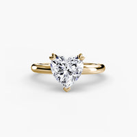 Heart Prong Solitaire Engagement Ring