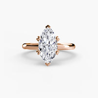Heart Prong Solitaire Engagement Ring