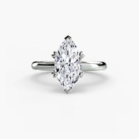 Heart Prong Solitaire Engagement Ring